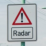 Radar Warnschild